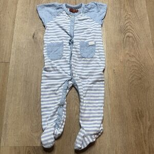 7 For‎ All Mankind Baby Girl Coverall One Piece Outfit 3/6 mo Kentucky Stripe